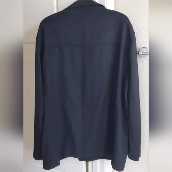 Men's Black Wool Cashmere Blend Jacket XL - Picture 2 of 5